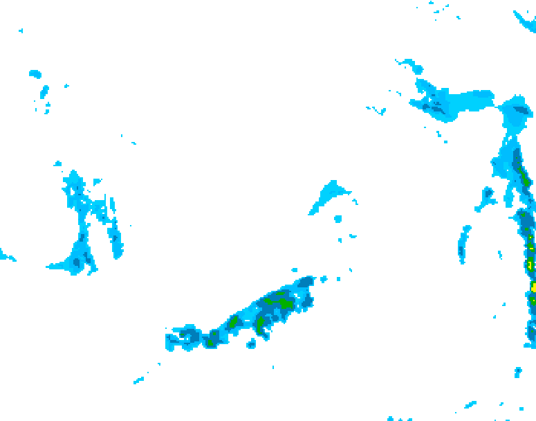 GDPS precipitation 006 hour forecast chart for Canada based on 2025/04/28 1200Z data