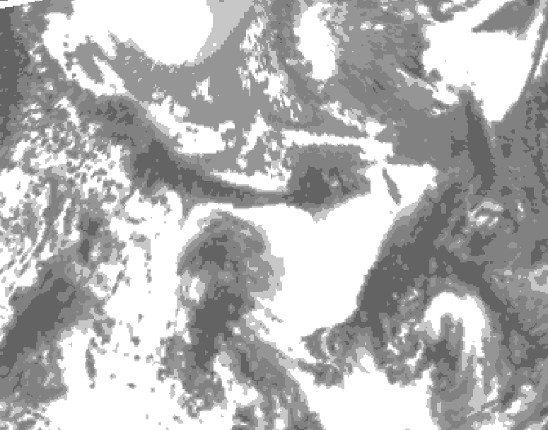 GDPS total cloud 228 hour forecast chart for Canada based on 2025/04/28 1200Z data
