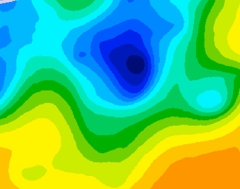 GDPS 500 millibar geopotential height 060 hour forecast chart for Canada based on 2025/04/29 0000Z data