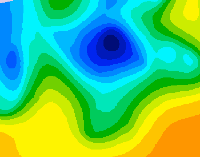 GDPS 500 millibar geopotential height 084 hour forecast chart for Canada based on 2025/04/29 0000Z data