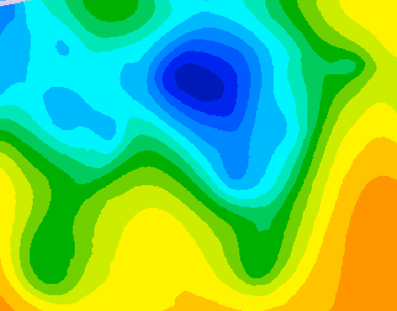 GDPS 500 millibar geopotential height 120 hour forecast chart for Canada based on 2025/04/29 0000Z data