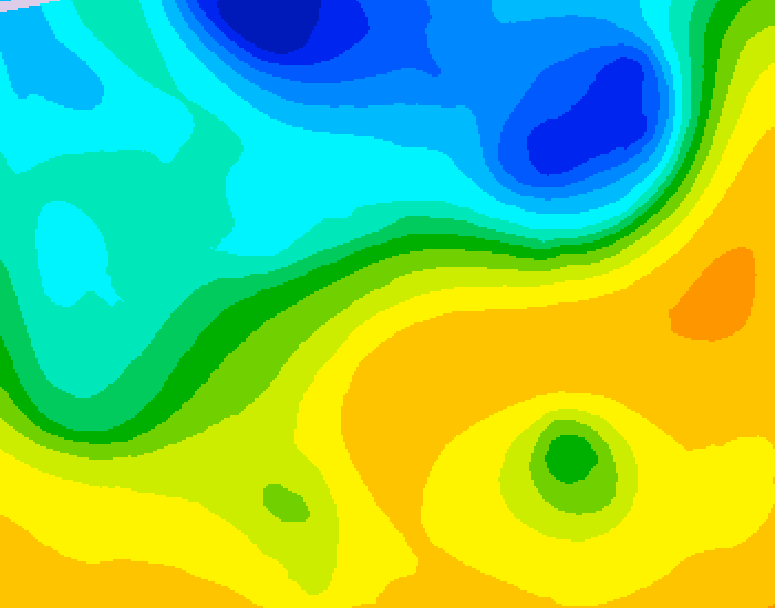 GDPS 500 millibar geopotential height 216 hour forecast chart for Canada based on 2025/04/29 0000Z data