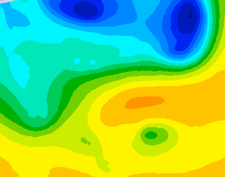 GDPS 500 millibar geopotential height 228 hour forecast chart for Canada based on 2025/04/29 0000Z data