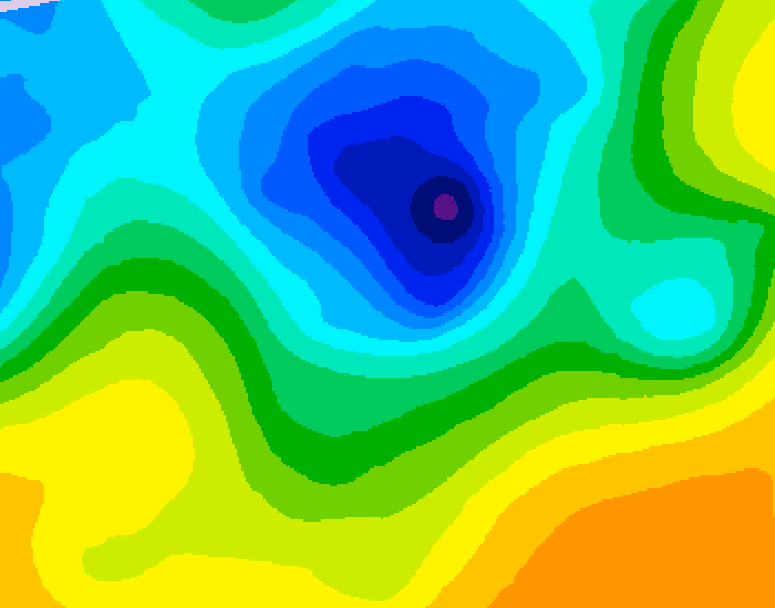 GDPS 500 millibar geopotential height 048 hour forecast chart for Canada based on 2025/04/29 1200Z data