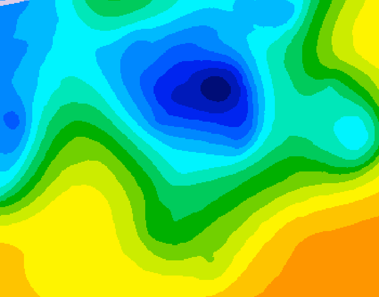 GDPS 500 millibar geopotential height 060 hour forecast chart for Canada based on 2025/04/29 1200Z data