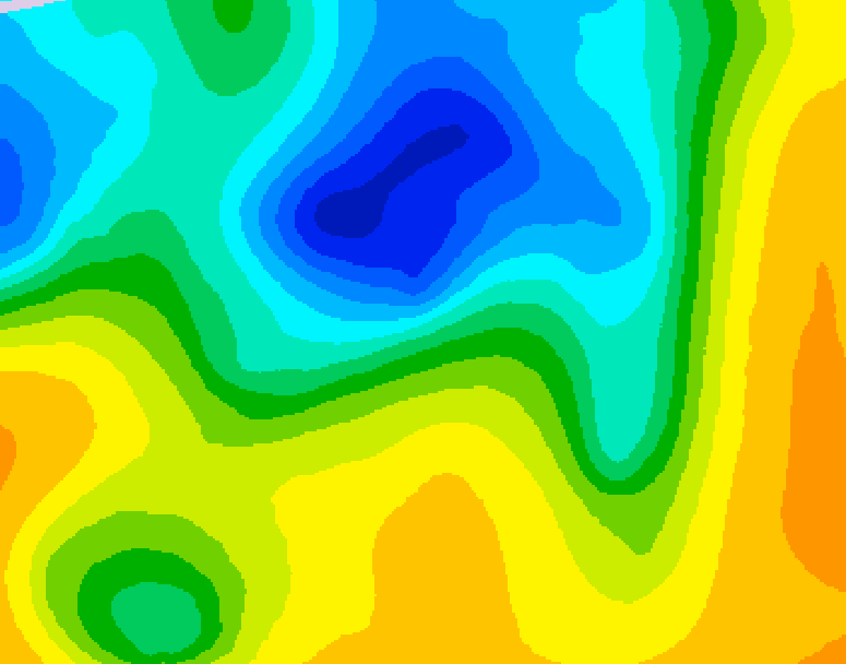 GDPS 500 millibar geopotential height 132 hour forecast chart for Canada based on 2025/04/29 1200Z data