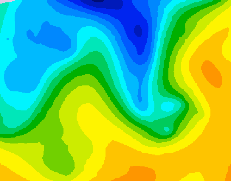 GDPS 500 millibar geopotential height 192 hour forecast chart for Canada based on 2025/04/29 1200Z data