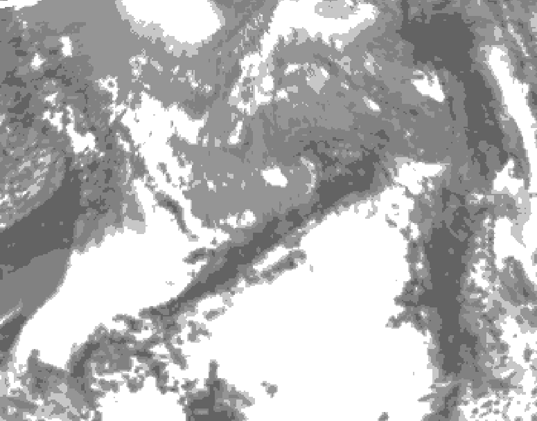 GDPS total cloud 144 hour forecast chart for Canada based on 2025/04/29 1200Z data