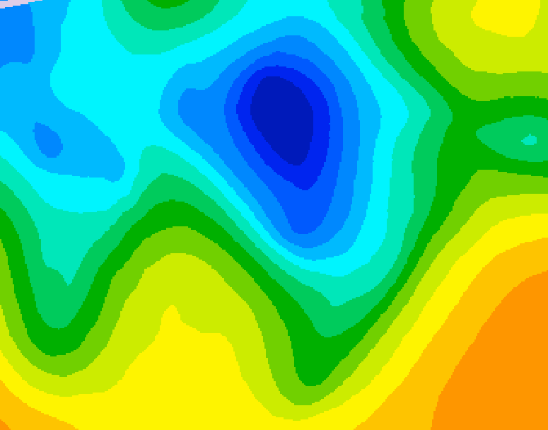 GDPS 500 millibar geopotential height 084 hour forecast chart for Canada based on 2025/04/30 0000Z data