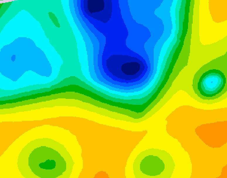 GDPS 500 millibar geopotential height 156 hour forecast chart for Canada based on 2025/04/30 0000Z data