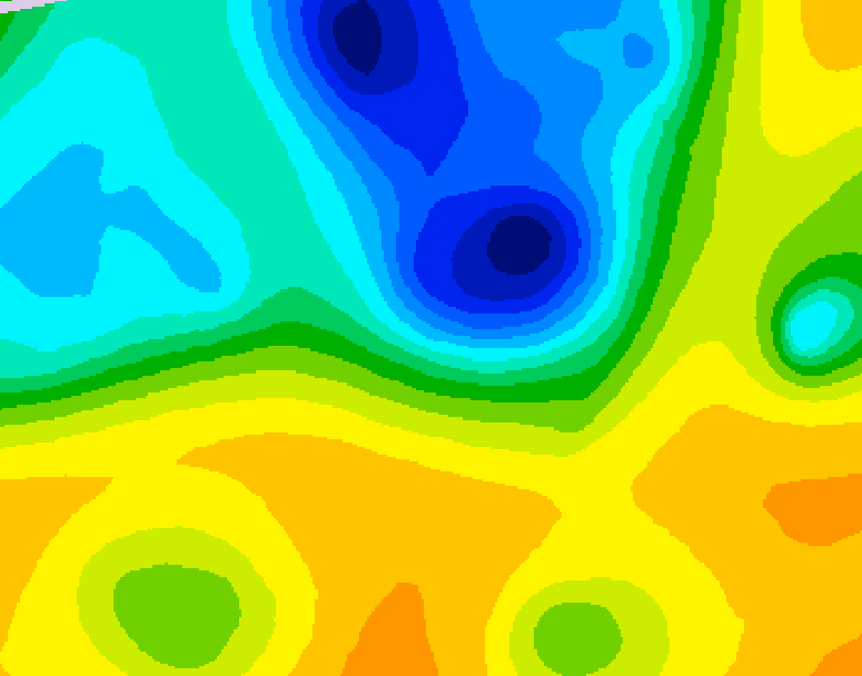 GDPS 500 millibar geopotential height 162 hour forecast chart for Canada based on 2025/04/30 0000Z data