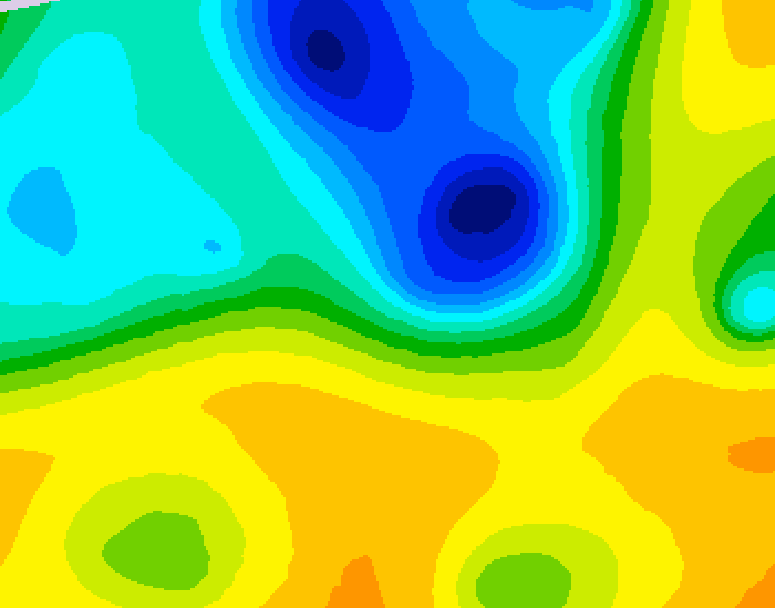 GDPS 500 millibar geopotential height 168 hour forecast chart for Canada based on 2025/04/30 0000Z data