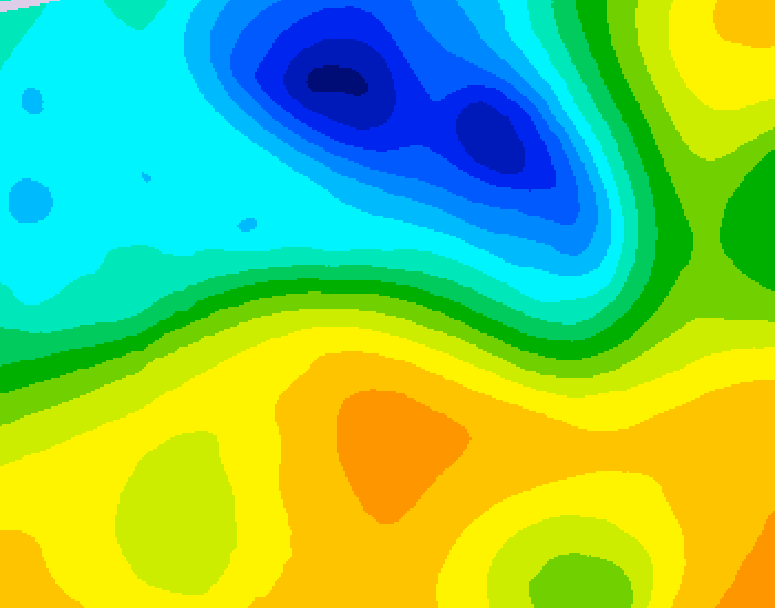 GDPS 500 millibar geopotential height 192 hour forecast chart for Canada based on 2025/04/30 0000Z data