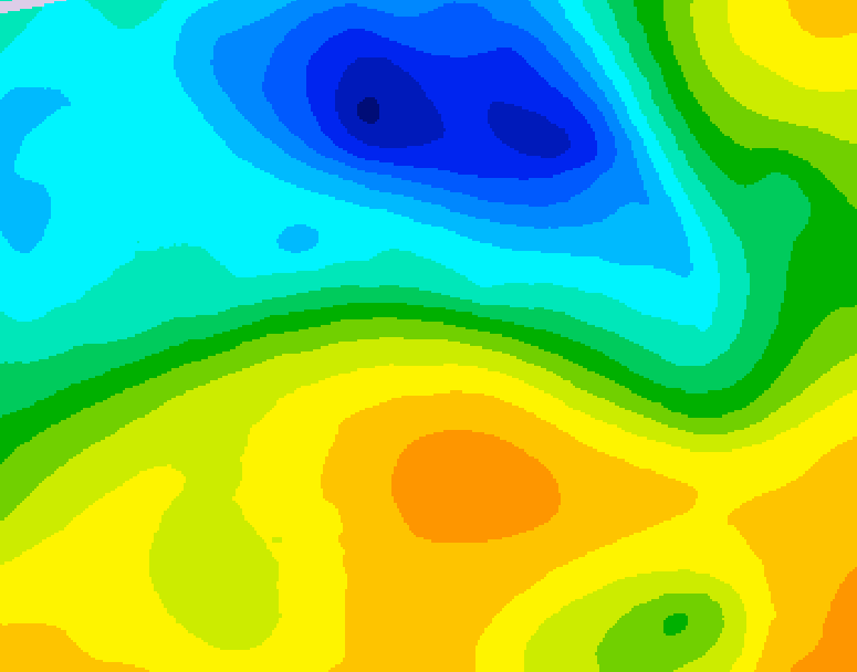 GDPS 500 millibar geopotential height 204 hour forecast chart for Canada based on 2025/04/30 0000Z data
