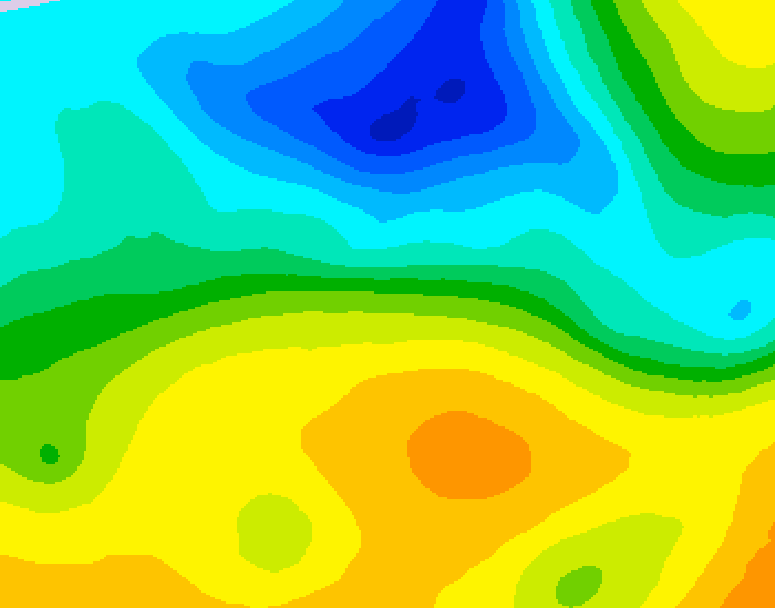 GDPS 500 millibar geopotential height 228 hour forecast chart for Canada based on 2025/04/30 0000Z data