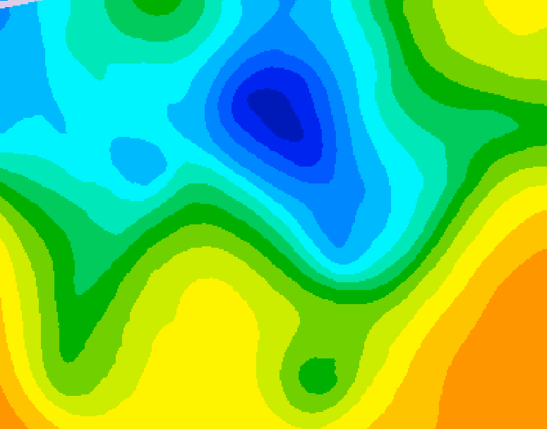 GDPS 500 millibar geopotential height 084 hour forecast chart for Canada based on 2025/04/30 1200Z data