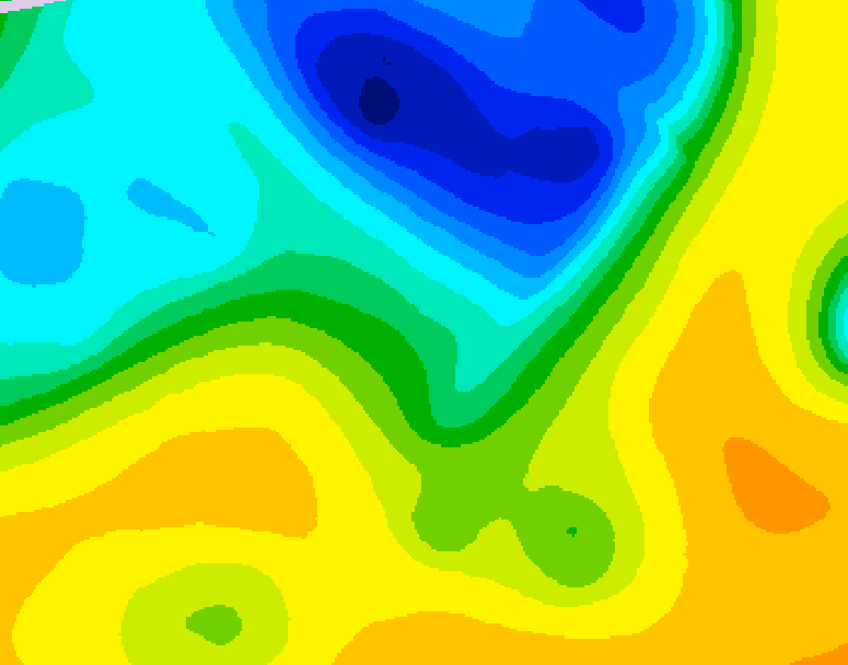 GDPS 500 millibar geopotential height 156 hour forecast chart for Canada based on 2025/04/30 1200Z data