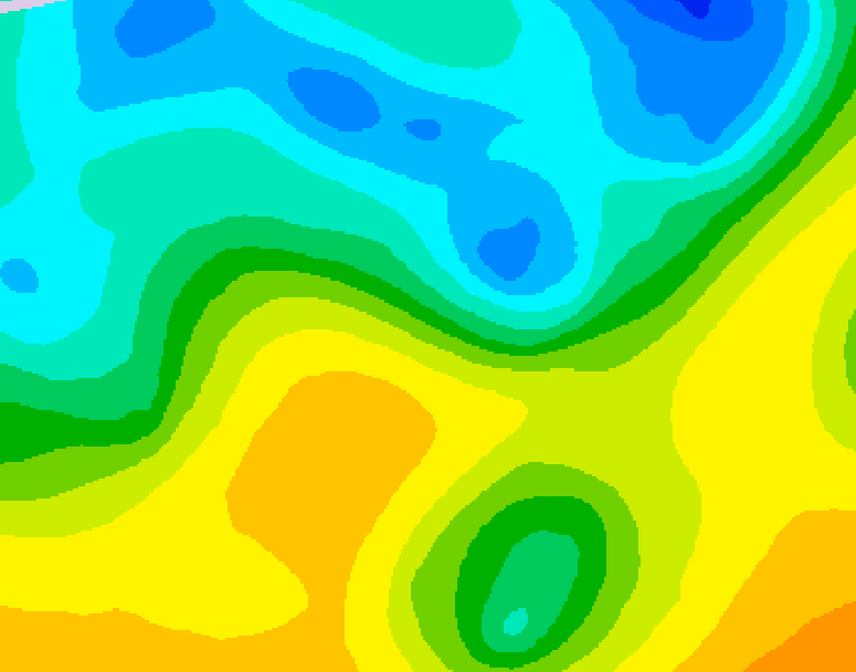 GDPS 500 millibar geopotential height 216 hour forecast chart for Canada based on 2025/04/30 1200Z data