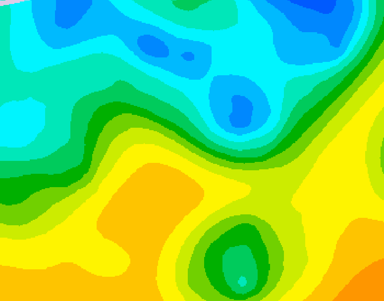 GDPS 500 millibar geopotential height 222 hour forecast chart for Canada based on 2025/04/30 1200Z data
