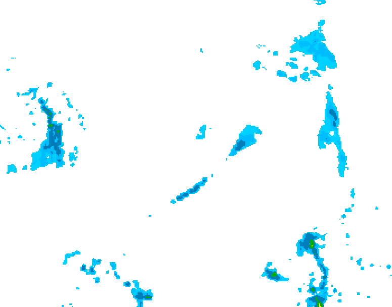 GDPS precipitation 132 hour forecast chart for Canada based on 2025/04/30 0000Z data