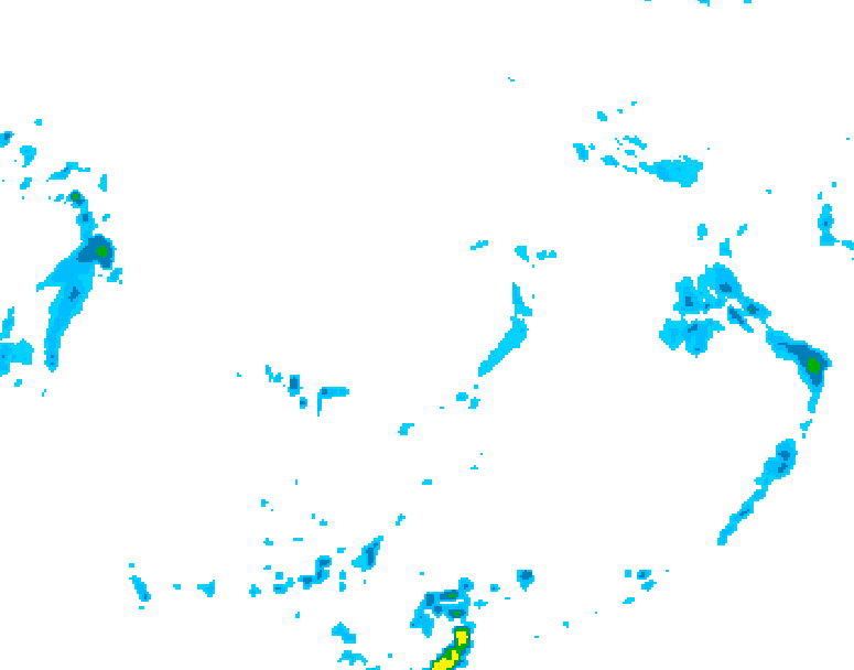 GDPS precipitation 012 hour forecast chart for Canada based on 2025/04/30 1200Z data