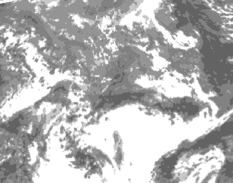 GDPS total cloud 228 hour forecast chart for Canada based on 2025/04/30 0000Z data