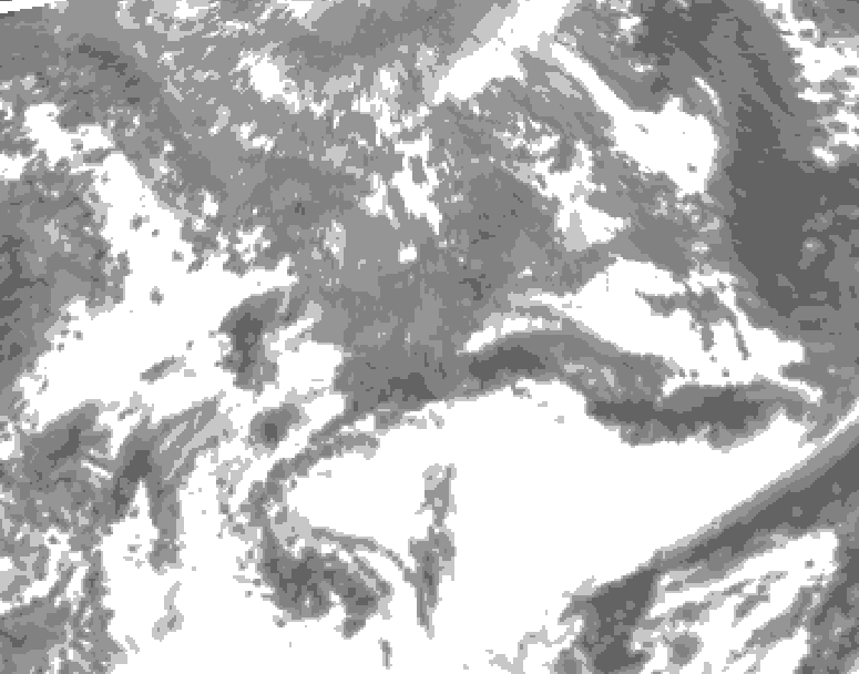 GDPS total cloud 234 hour forecast chart for Canada based on 2025/04/30 0000Z data