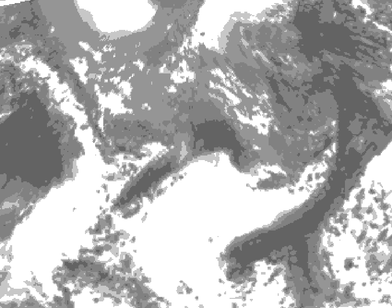 GDPS total cloud 108 hour forecast chart for Canada based on 2025/04/30 1200Z data
