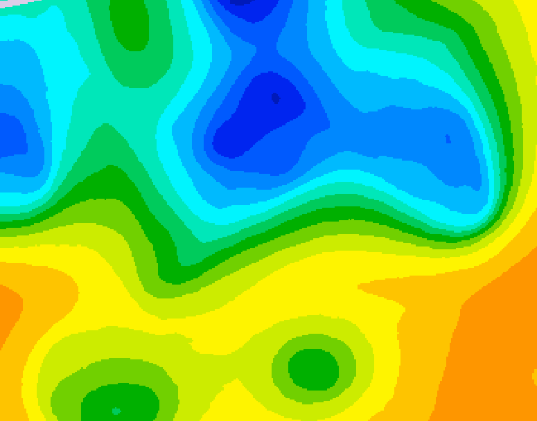 GDPS 500 millibar geopotential height 108 hour forecast chart for Canada based on 2025/05/01 0000Z data
