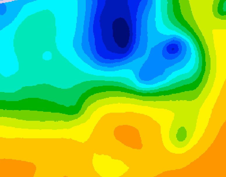 GDPS 500 millibar geopotential height 204 hour forecast chart for Canada based on 2025/05/01 0000Z data