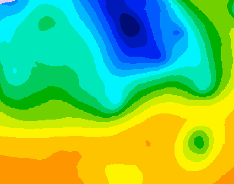 GDPS 500 millibar geopotential height 228 hour forecast chart for Canada based on 2025/05/01 0000Z data