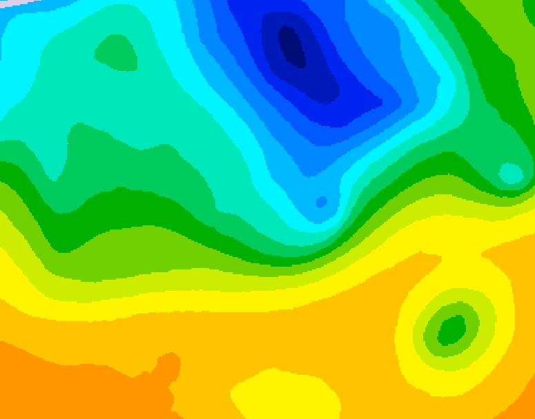 GDPS 500 millibar geopotential height 240 hour forecast chart for Canada based on 2025/05/01 0000Z data