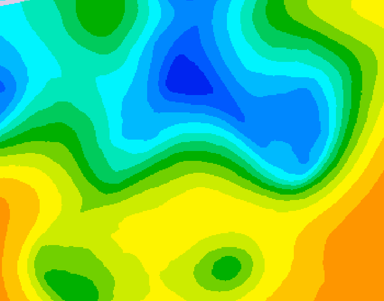 GDPS 500 millibar geopotential height 084 hour forecast chart for Canada based on 2025/05/01 1200Z data