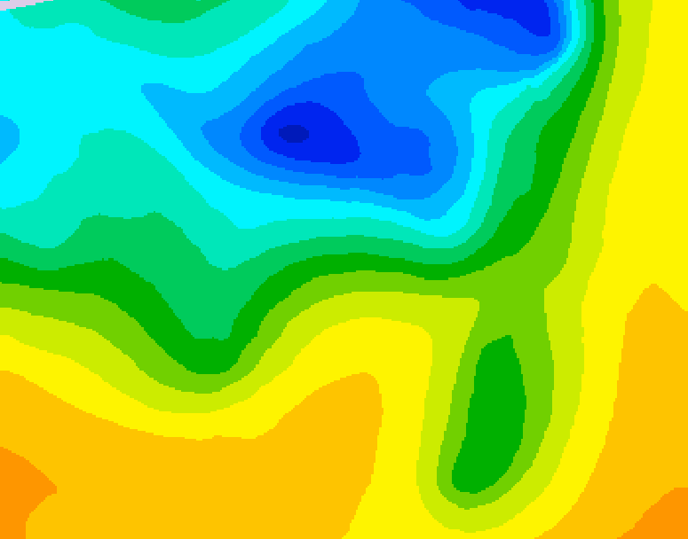 GDPS 500 millibar geopotential height 192 hour forecast chart for Canada based on 2025/05/01 1200Z data