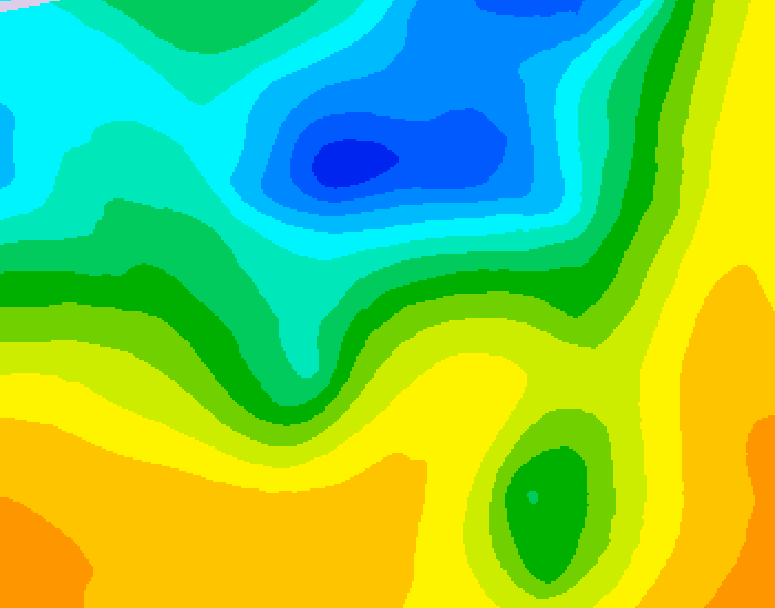 GDPS 500 millibar geopotential height 204 hour forecast chart for Canada based on 2025/05/01 1200Z data