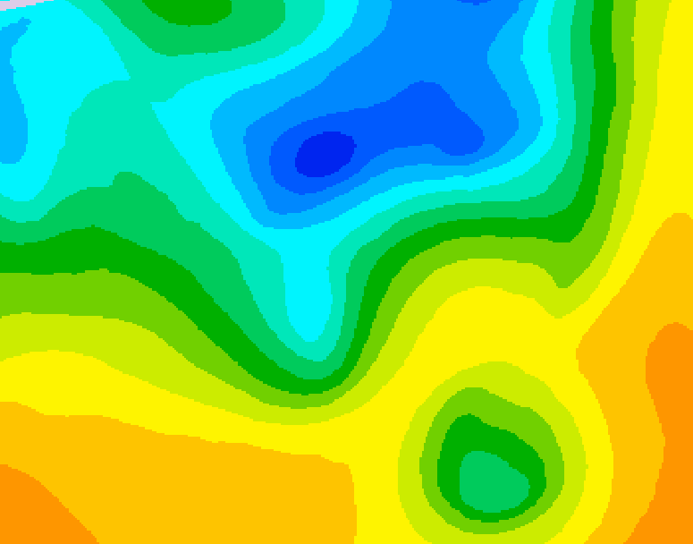 GDPS 500 millibar geopotential height 216 hour forecast chart for Canada based on 2025/05/01 1200Z data