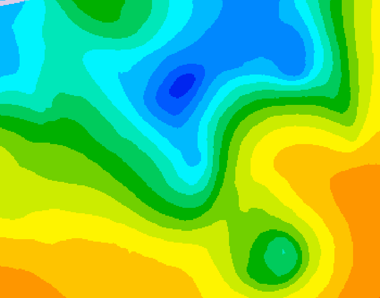 GDPS 500 millibar geopotential height 228 hour forecast chart for Canada based on 2025/05/01 1200Z data