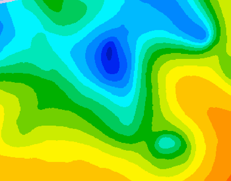 GDPS 500 millibar geopotential height 240 hour forecast chart for Canada based on 2025/05/01 1200Z data