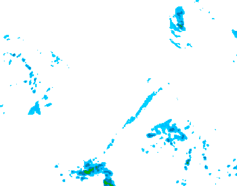 GDPS precipitation 138 hour forecast chart for Canada based on 2025/05/01 0000Z data