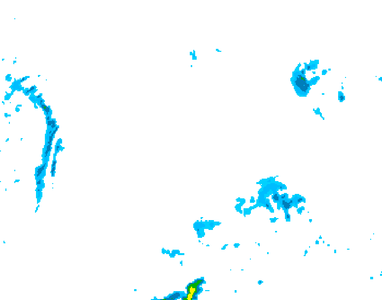 GDPS precipitation 024 hour forecast chart for Canada based on 2025/05/01 1200Z data