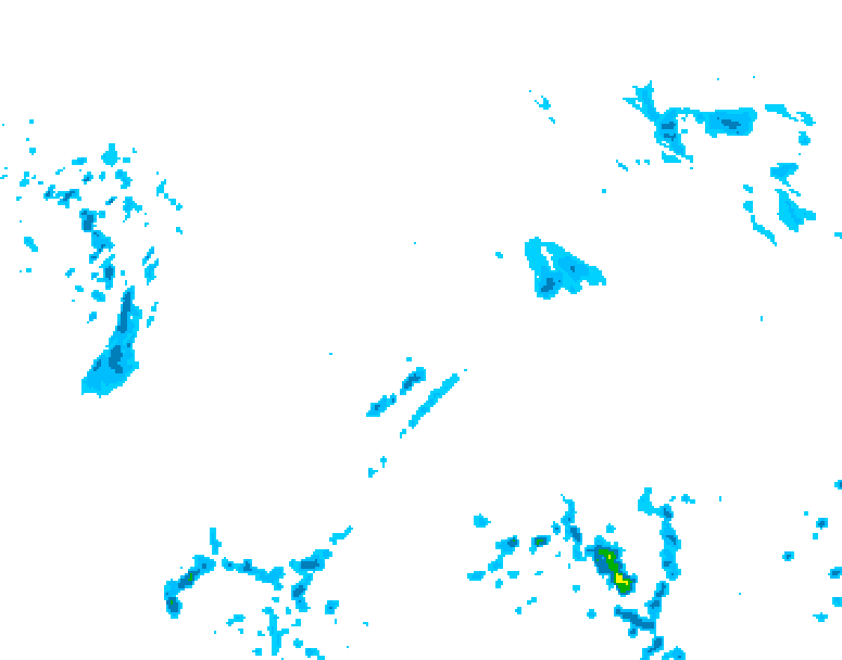 GDPS precipitation 108 hour forecast chart for Canada based on 2025/05/01 1200Z data