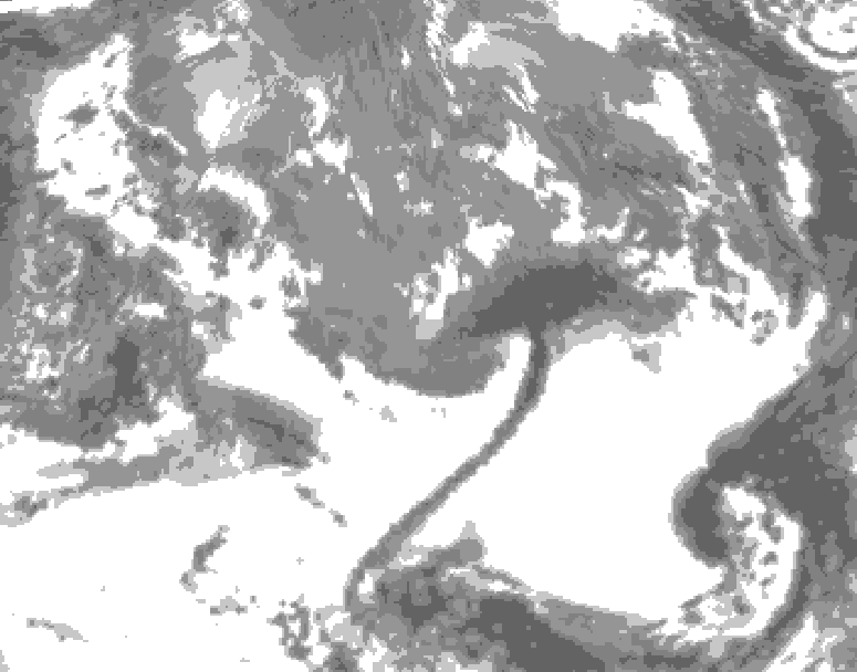 GDPS total cloud 234 hour forecast chart for Canada based on 2025/05/01 0000Z data