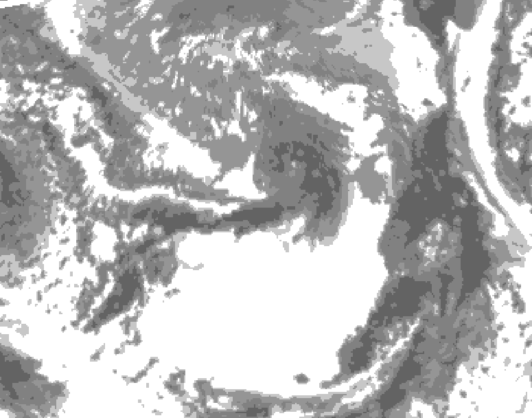GDPS total cloud 174 hour forecast chart for Canada based on 2025/05/01 1200Z data