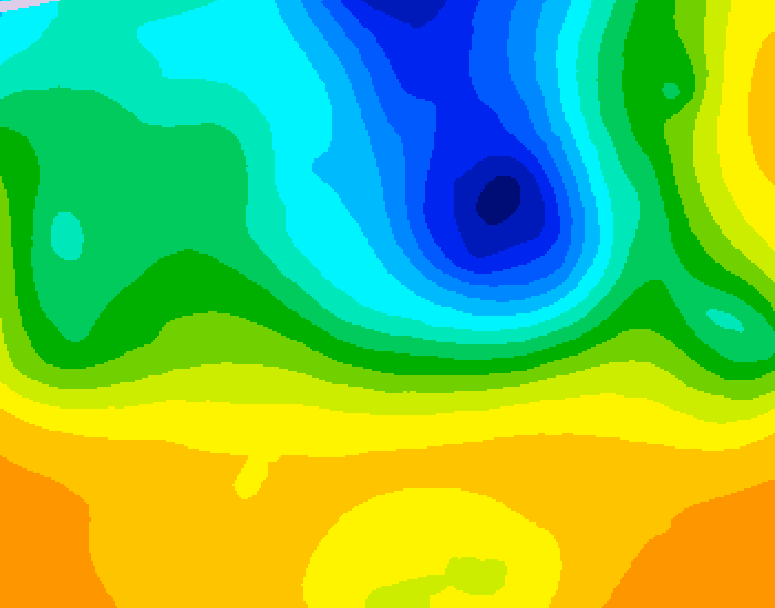 GDPS 500 millibar geopotential height 210 hour forecast chart for Canada based on 2025/05/02 0000Z data