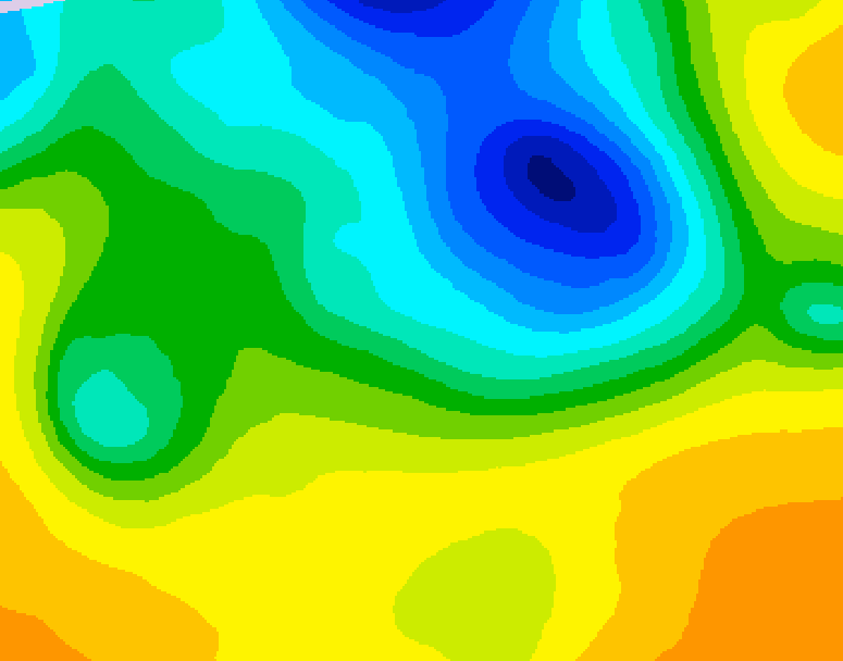 GDPS 500 millibar geopotential height 228 hour forecast chart for Canada based on 2025/05/02 0000Z data