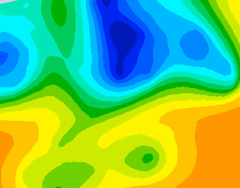 GDPS 500 millibar geopotential height 084 hour forecast chart for Canada based on 2025/05/02 1200Z data