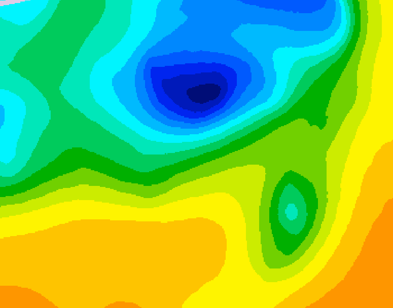 GDPS 500 millibar geopotential height 168 hour forecast chart for Canada based on 2025/05/02 1200Z data