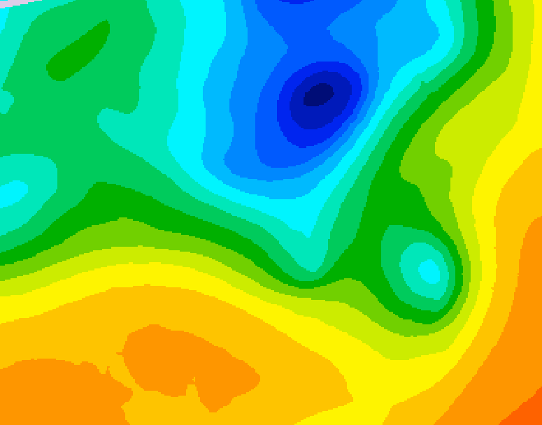 GDPS 500 millibar geopotential height 192 hour forecast chart for Canada based on 2025/05/02 1200Z data