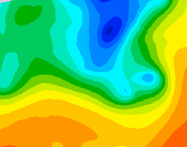 GDPS 500 millibar geopotential height 204 hour forecast chart for Canada based on 2025/05/02 1200Z data
