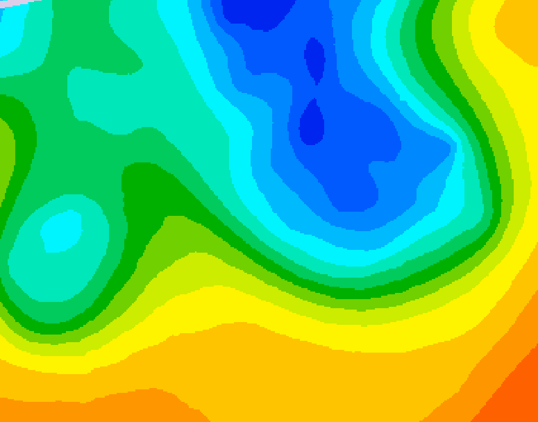 GDPS 500 millibar geopotential height 240 hour forecast chart for Canada based on 2025/05/02 1200Z data
